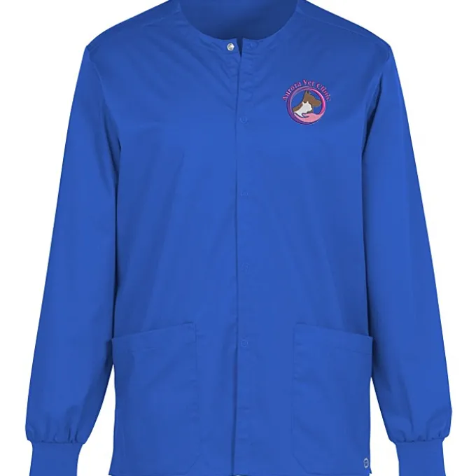 Wink Mechanical Stretch Snap Front Scrub Jacket