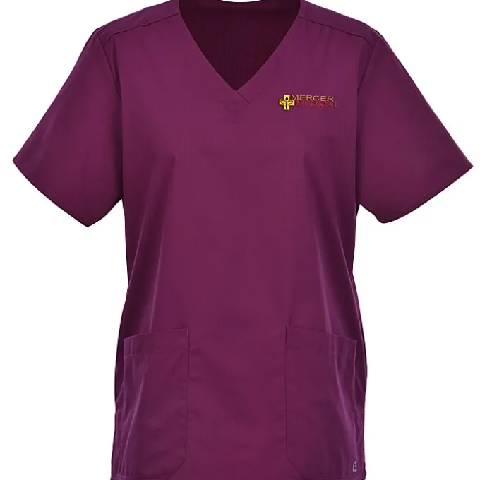 Wink Mechanical Stretch V-Neck Top - Ladies'