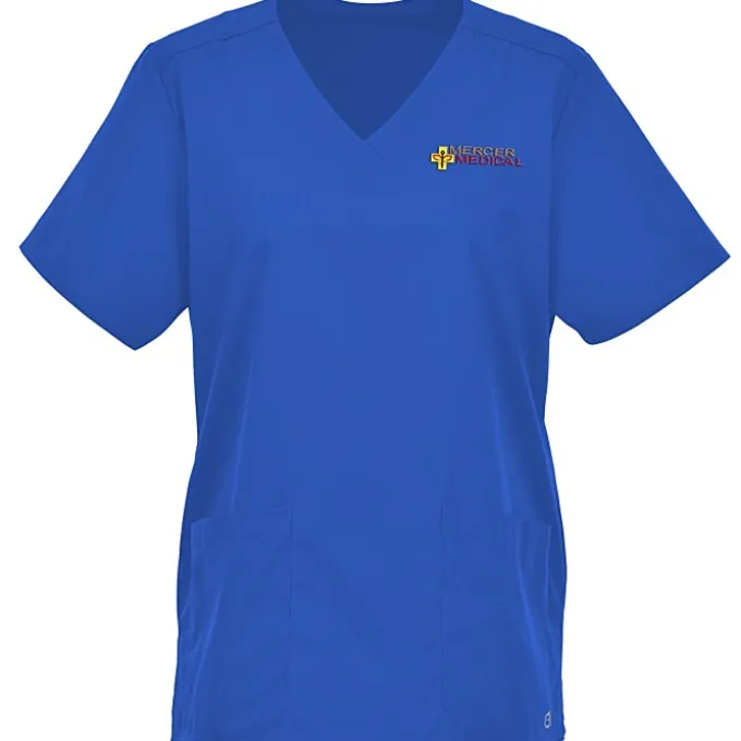 Wink Mechanical Stretch V-Neck Top - Ladies'