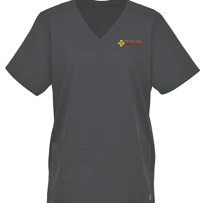 Wink Mechanical Stretch V-Neck Top - Ladies'