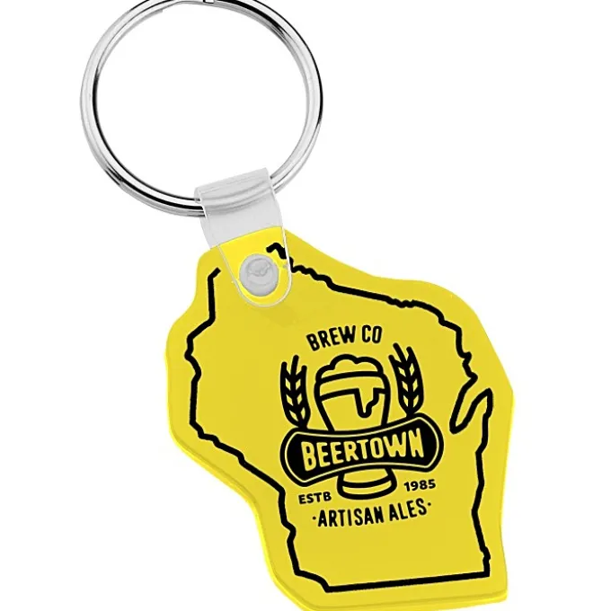 Wisconsin Soft Keychain - Opaque