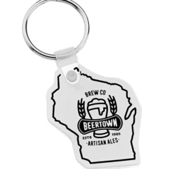 Wisconsin Soft Keychain - Opaque