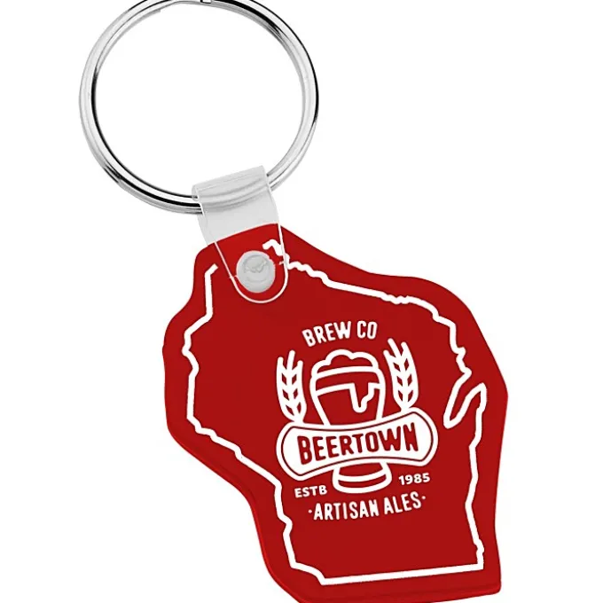 Wisconsin Soft Keychain - Opaque
