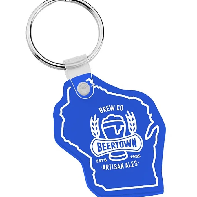 Wisconsin Soft Keychain - Opaque