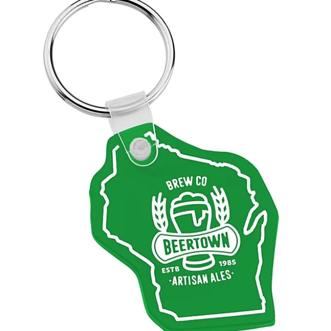 Wisconsin Soft Keychain - Opaque