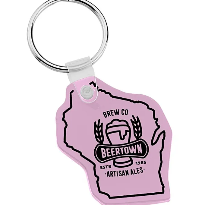 Wisconsin Soft Keychain - Opaque