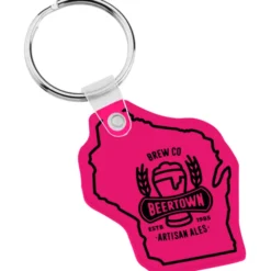 Wisconsin Soft Keychain - Translucent