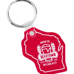 Wisconsin Soft Keychain - Translucent