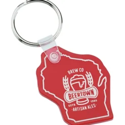 Wisconsin Soft Keychain - Translucent