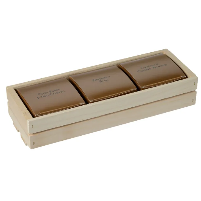 Wooden Crate with Sweet & Crunchy Favorites
