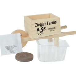 Wooden Wheel Barrow Blossom Kit