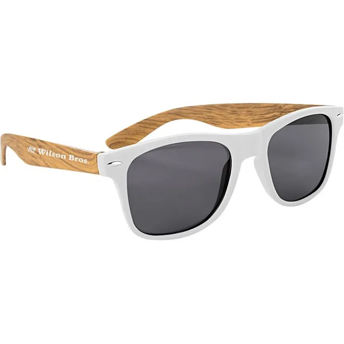 Wood Grain Beach Sunglasses - Sides