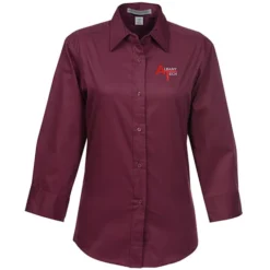 Workplace Easy Care 3/4 Sleeve Twill Shirt - Ladies'