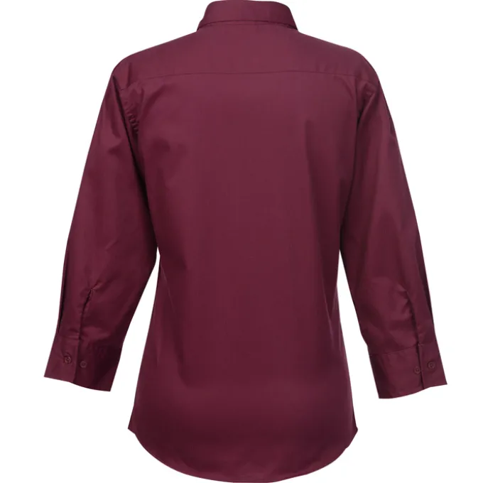 Workplace Easy Care 3/4 Sleeve Twill Shirt - Ladies'