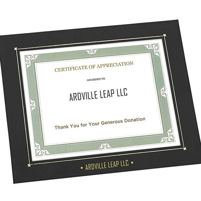 Wrapped Edge Certificate Frame - 8 inches x 10 inches