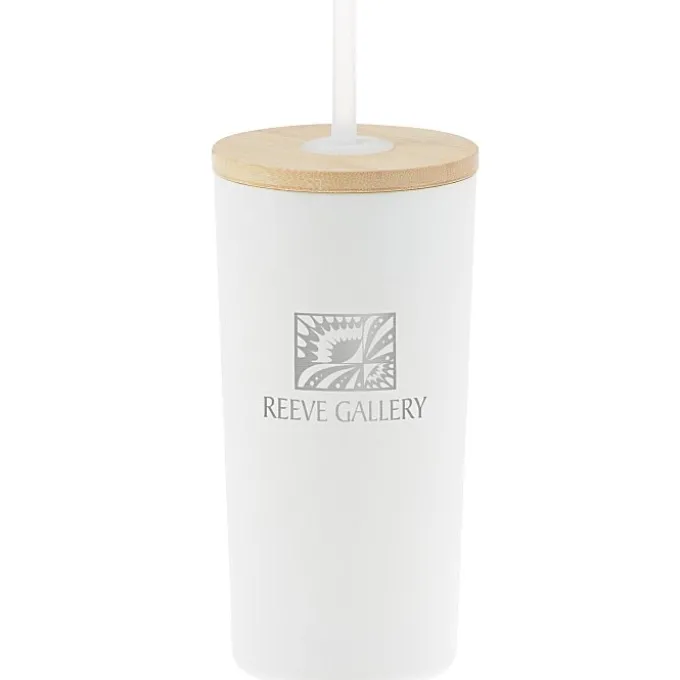Wren Vacuum Tumbler with Straw - 17 oz. - Laser Engraved