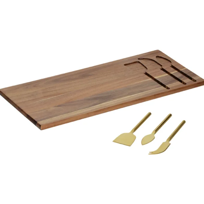 Wright 4-Piece Acacia Wood Serving Set