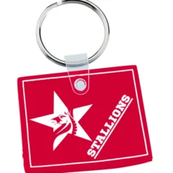 Wyoming Soft Keychain - Translucent