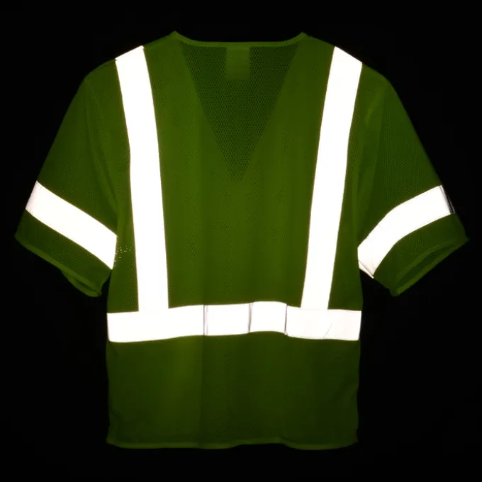 Xtreme Visibility Short Sleeve Zip Vest