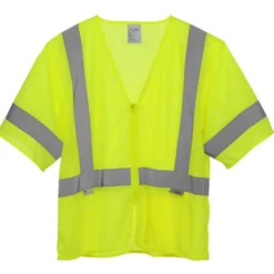 Xtreme Visibility Short Sleeve Zip Vest