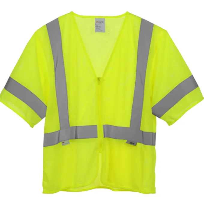 Xtreme Visibility Short Sleeve Zip Vest