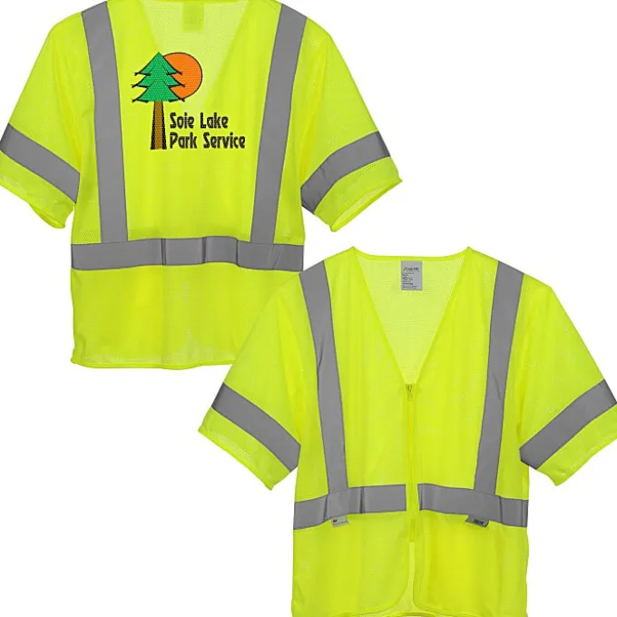 Xtreme Visibility Short Sleeve Zip Vest