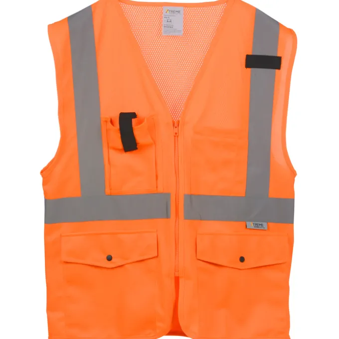 Xtreme Visibility Surveyor Reflective Zip Vest