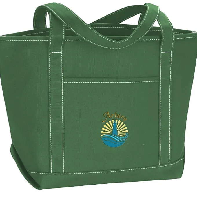 Yacht Tote - 13 inches x 20 inches - Embroidered