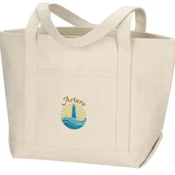 Yacht Tote - 13 inches x 20 inches - Embroidered