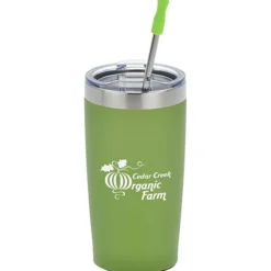 Yowie Vacuum Tumbler with Stainless Straw Set - 18 oz - Powder Coat
