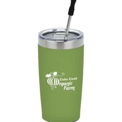 Yowie Vacuum Tumbler with Stainless Straw Set - 18 oz - Powder Coat