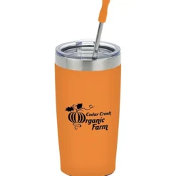 Yowie Vacuum Tumbler with Stainless Straw Set - 18 oz - Powder Coat