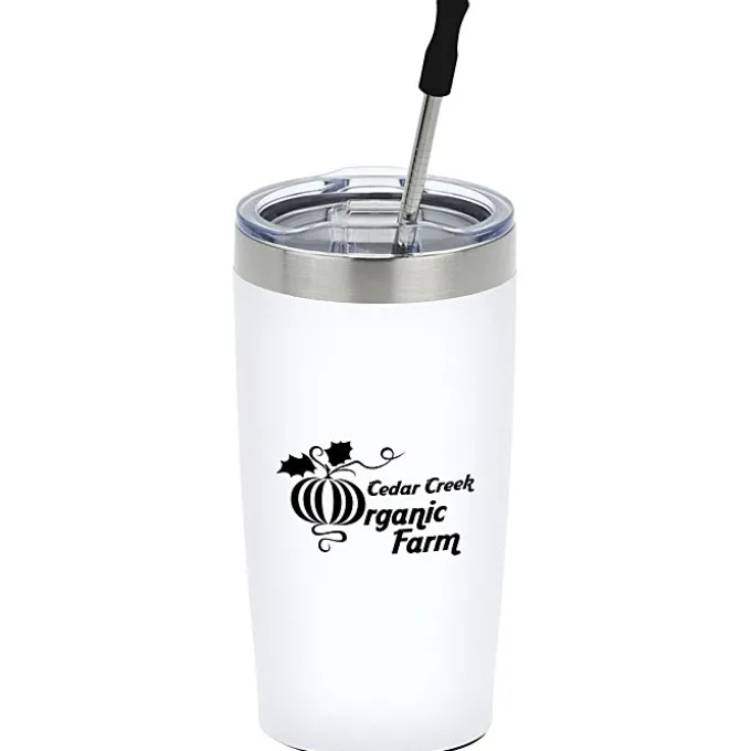 Yowie Vacuum Tumbler with Stainless Straw Set - 18 oz - Powder Coat