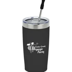 Yowie Vacuum Tumbler with Stainless Straw Set - 18 oz - Powder Coat