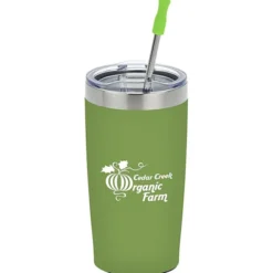 Yowie Vacuum Tumbler with Stainless Straw Set - 18 oz - Powder Coat