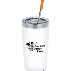 Yowie Vacuum Tumbler with Stainless Straw Set - 18 oz - Powder Coat