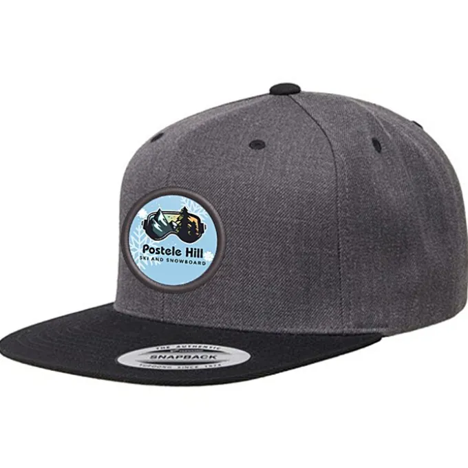 Yupoong Classic Flat Bill Snapback Cap - Full Color Patch