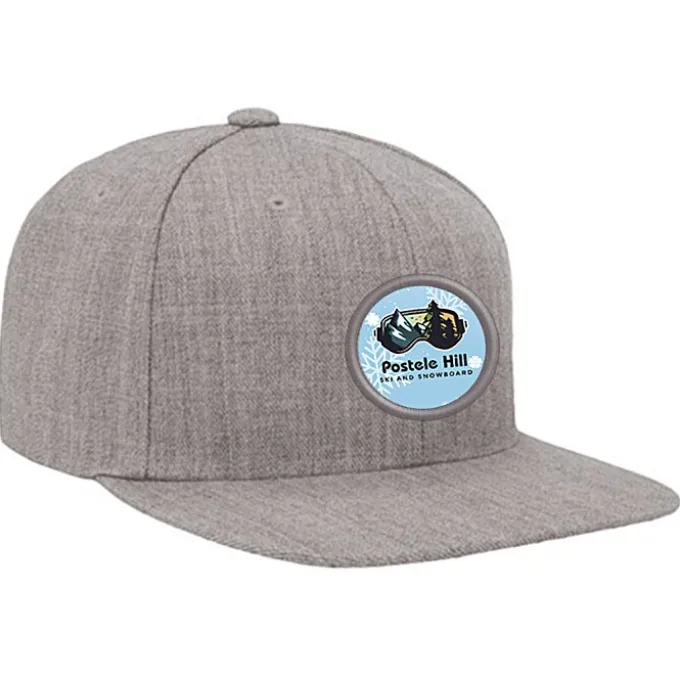 Yupoong Classic Flat Bill Snapback Cap - Full Color Patch