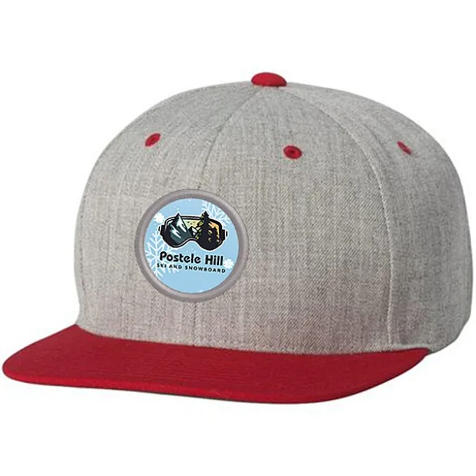 Yupoong Classic Flat Bill Snapback Cap - Full Color Patch