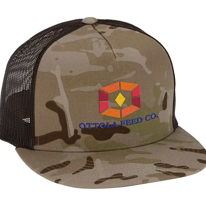 Yupoong Five Panel Classic Mesh Trucker Cap - Camo