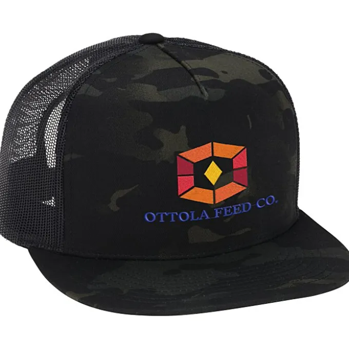 Yupoong Five Panel Classic Mesh Trucker Cap - Camo