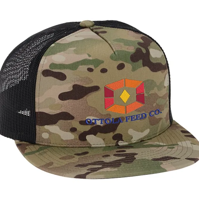 Yupoong Five Panel Classic Mesh Trucker Cap - Camo