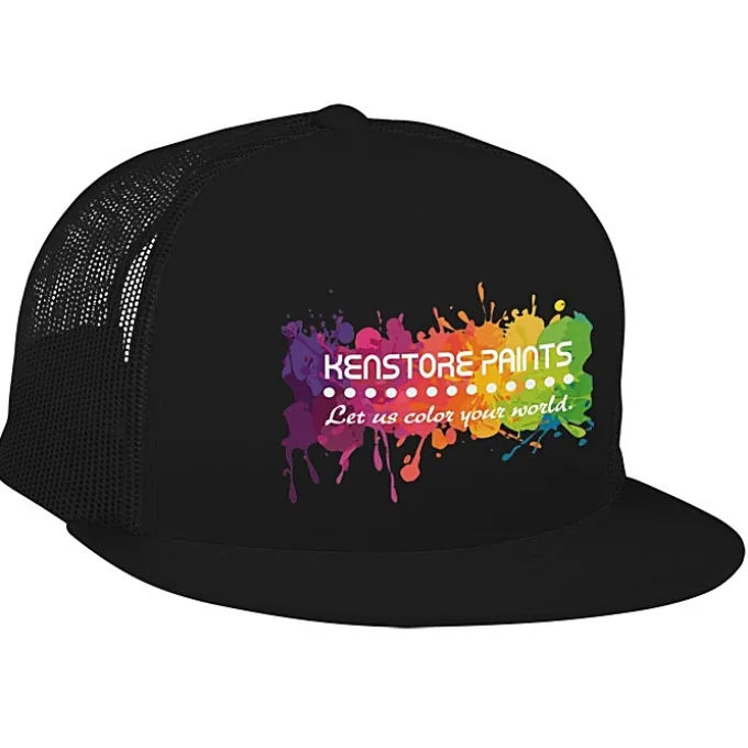 Yupoong Five Panel Classic Mesh Trucker Cap - Full Color