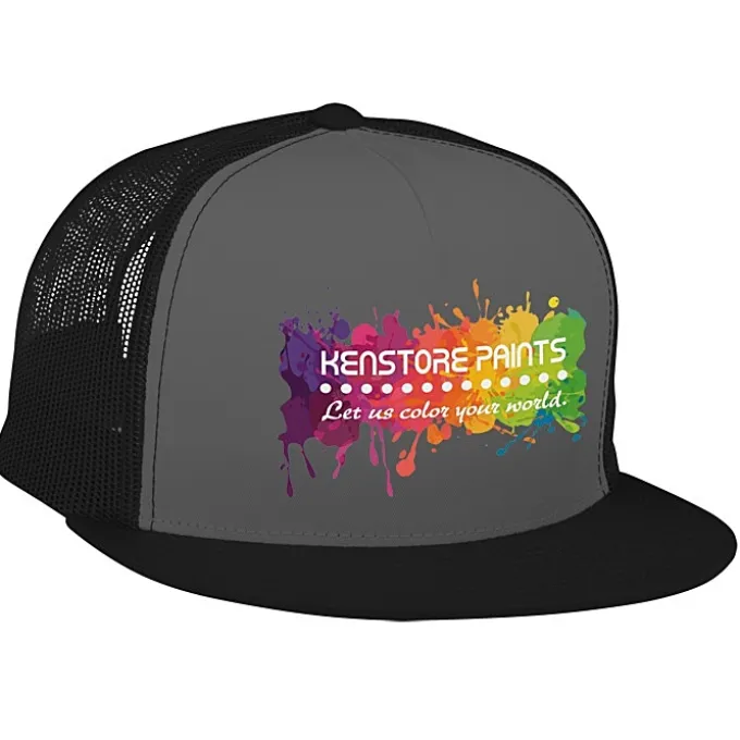 Yupoong Five Panel Classic Mesh Trucker Cap - Full Color