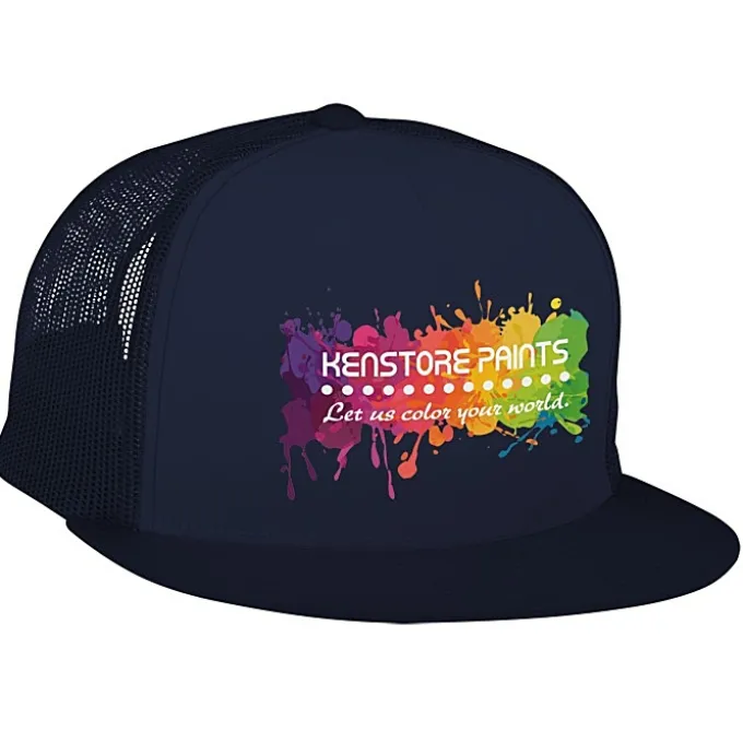 Yupoong Five Panel Classic Mesh Trucker Cap - Full Color