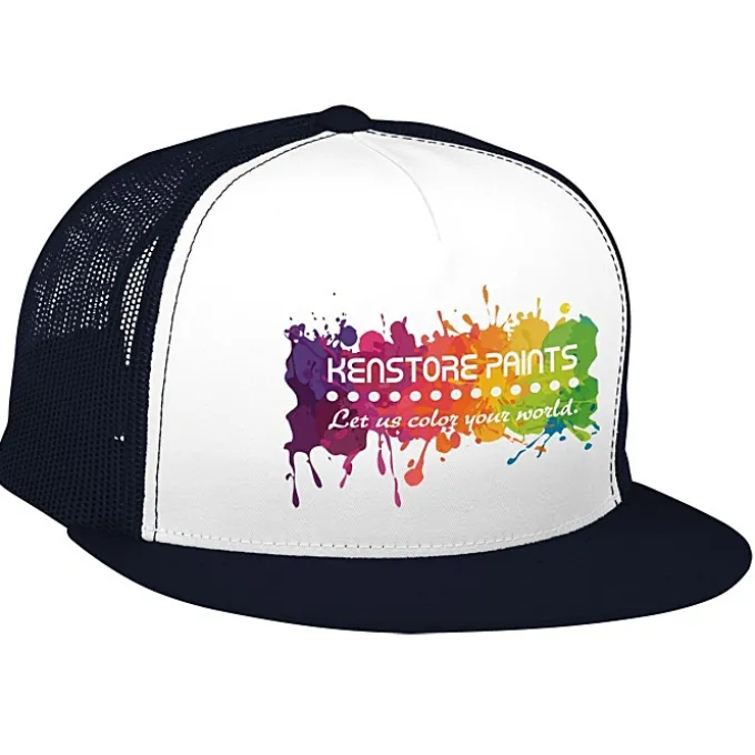Yupoong Five Panel Classic Mesh Trucker Cap - Full Color