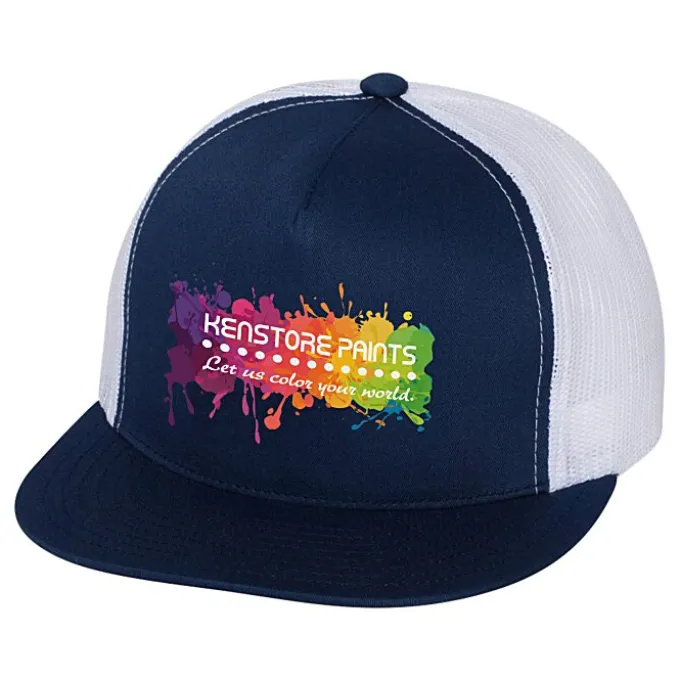 Yupoong Five Panel Classic Mesh Trucker Cap - Full Color