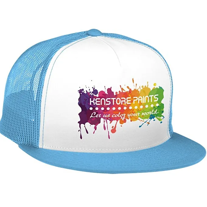 Yupoong Five Panel Classic Mesh Trucker Cap - Full Color