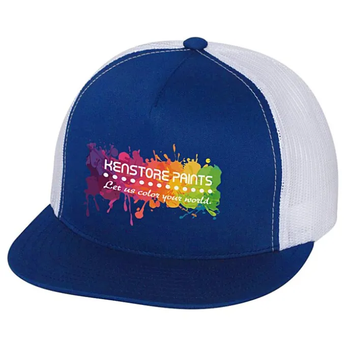 Yupoong Five Panel Classic Mesh Trucker Cap - Full Color