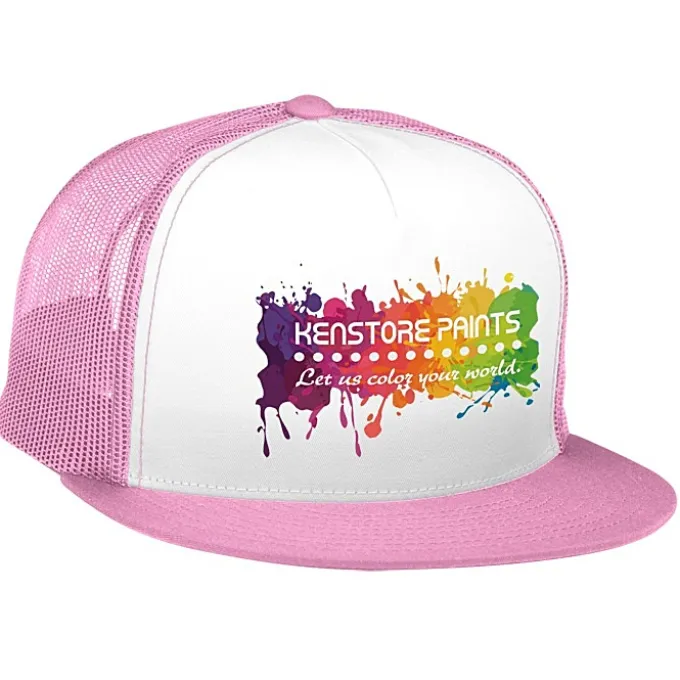 Yupoong Five Panel Classic Mesh Trucker Cap - Full Color